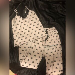 Woman’s heart pattern pj set
